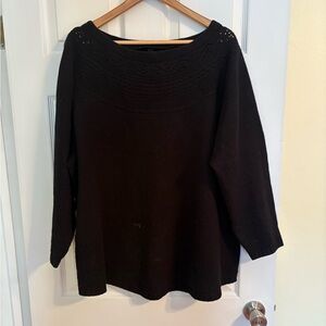 Lane Bryant Black Crew Neck Sweater